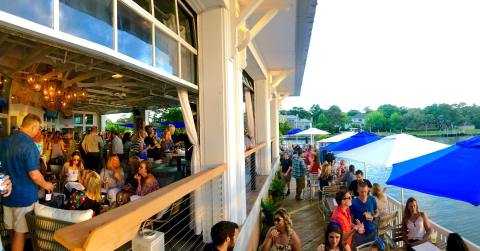 Enjoy Panoramic Water Views, Cocktails, And Fresh Seafood When You Dine At The Porch, A Riverfront Restaurant In Virginia Beach