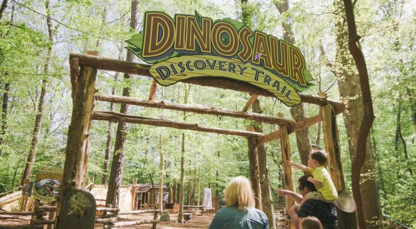 Walk Among Dinosaurs When You Take The Interactive Nature Trail At The Virginia Living Museum