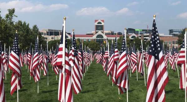 Stroll Through More Than 3,000 Flags To Remember 9/11 At The Utah Healing Field 9/11 Memorial