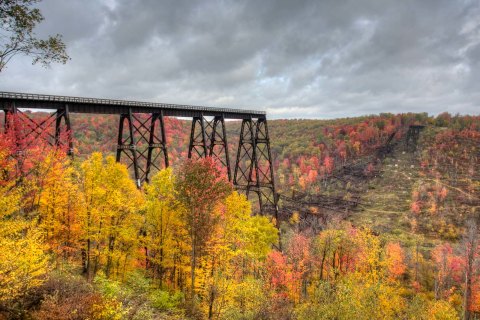 Walk Across Kinzua Bridge Skywalk For A Gorgeous View Of Pennsylvania's Fall Colors