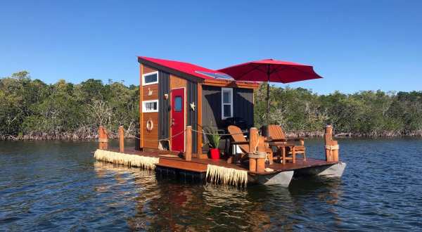 Go Glamping On The Ocean In A Charming Floating Cabin In The Middle Of The Florida Keys