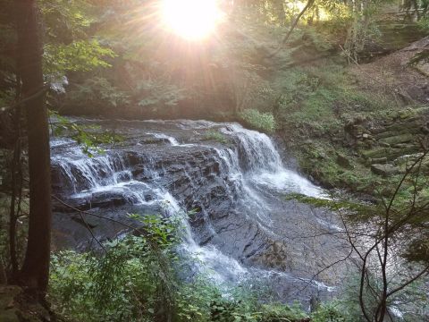 You Can Practically Drive Right Up To The Beautiful Springfield Falls Near Pittsburgh