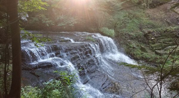 You Can Practically Drive Right Up To The Beautiful Springfield Falls Near Pittsburgh