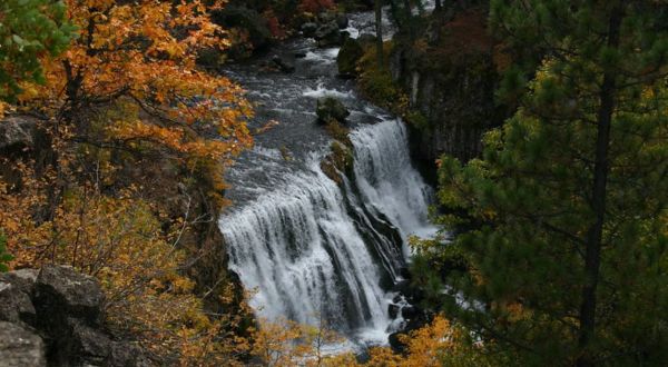 McCloud Falls In Northern California Will Soon Be Surrounded By Beautiful Fall Colors
