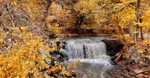 Minneopa Falls In Minnesota Will Soon Be Surrounded By Beautiful Fall Colors