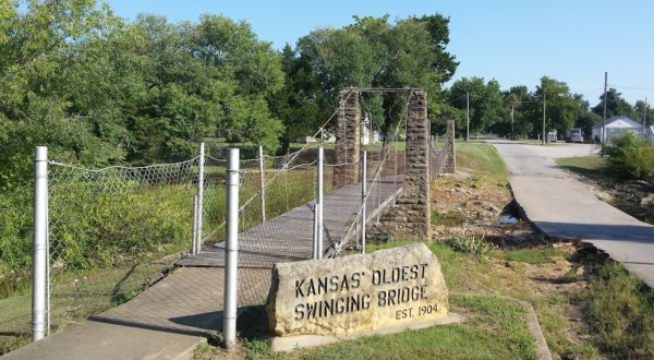 The Moline Swinging Bridge Is The Oldest Of Its Kind In Kansas