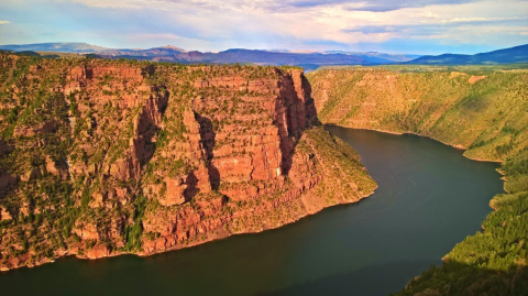 Utah's Flaming Gorge Is A Beautifully Brilliant Red