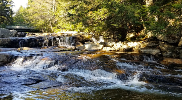 You Can Practically Drive Right Up To The Beautiful Jackson Falls In New Hampshire
