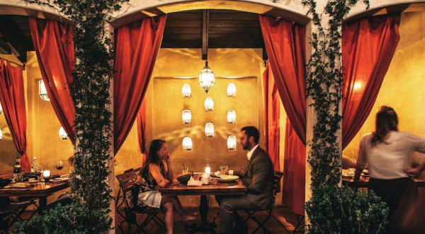 Dine Under A Cozy Cabana At Firefly Restaurant In Southern California