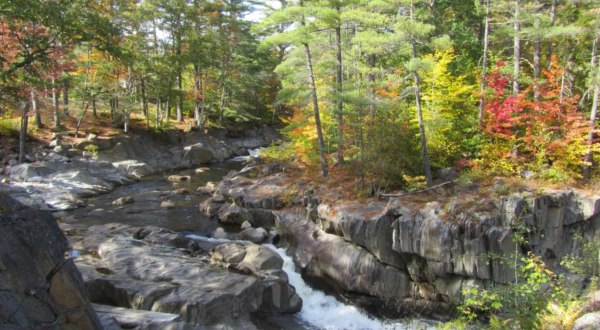 You Can Practically Drive Right Up To The Beautiful Coos Canyon Waterfall In Maine