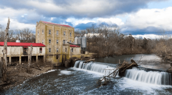You Can Practically Drive Right Up To The Beautiful Weisenberger Mill Waterfall In Kentucky