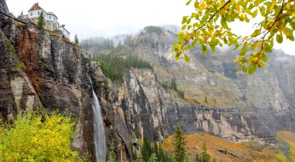 The Bridal Veil Falls In Colorado Will Soon Be Surrounded By Beautiful Fall Colors