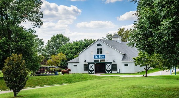 One Of The Largest Wooden Structures In North America Is An Iconic Horse Barn In Kentucky