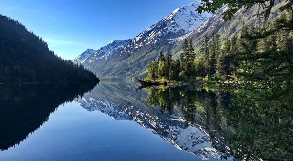 Follow The Glacial Fed Stream To A Hidden Lake On Ptarmigan Lake Trail In Alaska