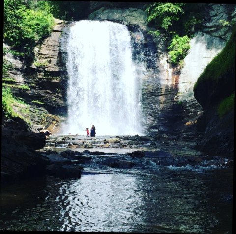 You Can Practically Drive Right Up To The Beautiful Looking Glass Falls In North Carolina