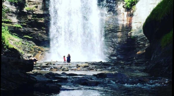 You Can Practically Drive Right Up To The Beautiful Looking Glass Falls In North Carolina