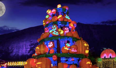 Walk Through A Village Of Thousands Of Glowing Pumpkins At Stone Mountain In Georgia