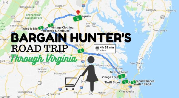 Virginia’s Bargain Hunters Road Trip Takes You To Some Of The Best Thrift Stores In The State