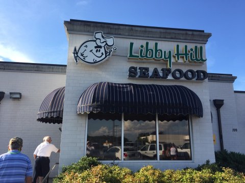 The Plates Are Piled High With Seafood At The Delicious Libby Hill Seafood In North Carolina