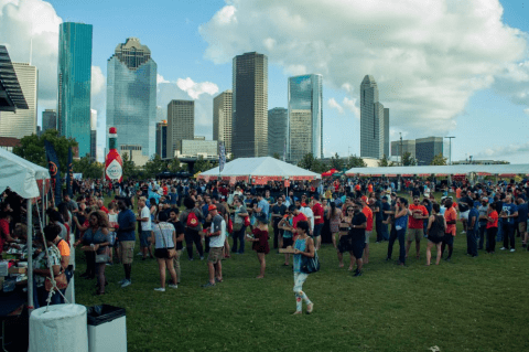 Sample Unlimited Tacos At The Tacolandia Festival In Houston, Texas