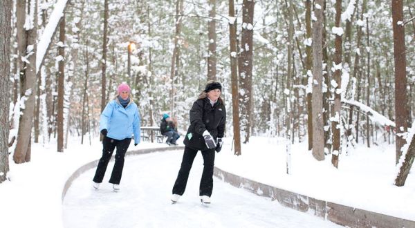 The Ice Skating Trail At Muskegon Winter Sports Complex In Michigan Is Positively Enchanting