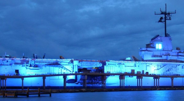 Take A Ghost Tour Of The Haunted USS Lexington WWII Ship In Texas