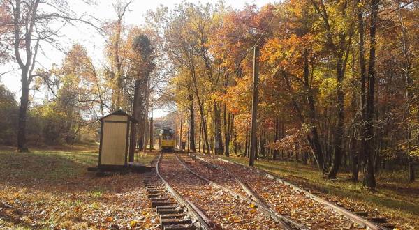 Take The National Capital Trolley Ride In Maryland To Experience The Colorful Changing Leaves