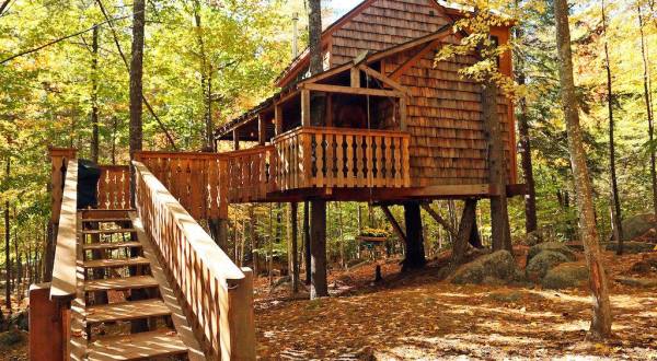 Experience The Fall Colors Like Never Before With A Stay At The Tiffany Hill Treehouse In New Hampshire