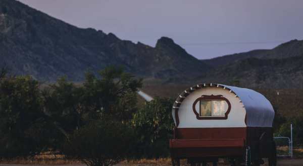 Spend The Night In This Covered Wagon B&B At Sandy Valley Dude Ranch In Nevada