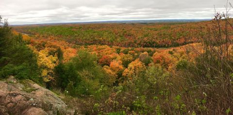 Offering Views Of Chequamegon-Nicolet National Forest, St. Peter's Dome Is The Best Place To View Fall Foliage In Wisconsin