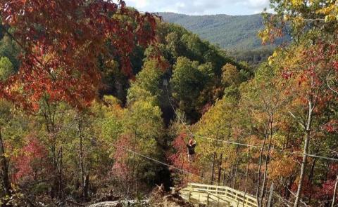 Take A Ride On The Longest Zip Line In Virginia At Hungry Mother Adventures