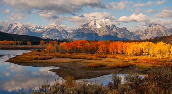 Grand Teton National Park Is The Most Peaceful Place To Experience Fall Foliage In Wyoming