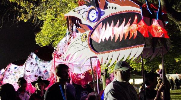 Enjoying Glowing Nighttime Fun At The Great Halloween Lantern Parade & Festival In Maryland