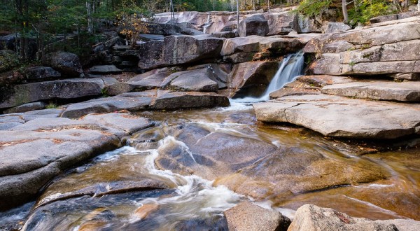 The Beautiful Diana’s Baths Trail Is An Easy 1.3-Mile Hike In New Hampshire That’s Great For Beginners And Kids