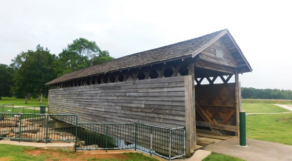 The Oldest Covered Bridge In Alabama, Coldwater Covered Bridge, Has Been Around Since 1850