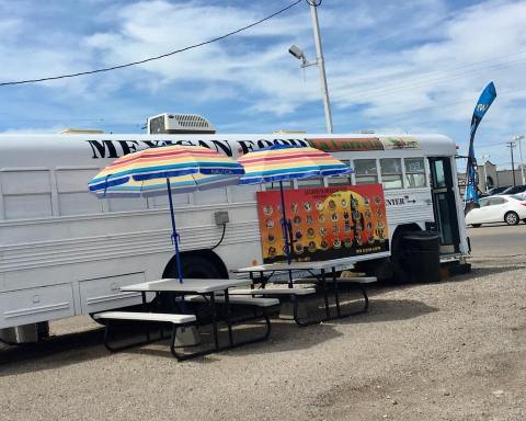 Delicious Tacos Can Be Found Aboard A Bus At La Carreta Mexican Food In Idaho