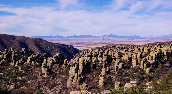 Walk Through 12,000 Acres Of Otherworldly Rock Formations At Arizona’s Chiricahua National Monument