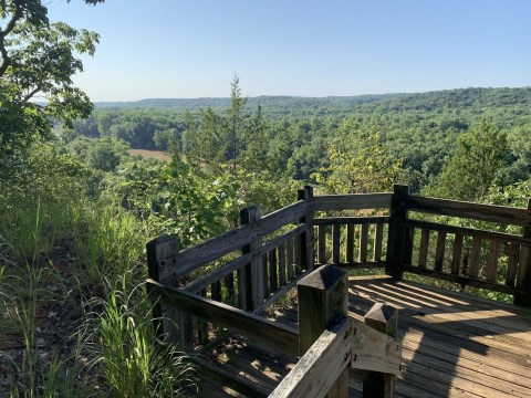 Hike This Stairway To Nowhere In Missouri For A Magical Woodland Adventure