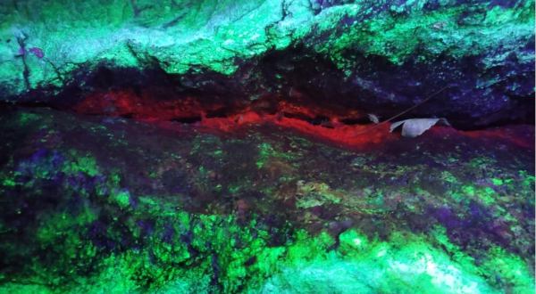 Take A Black Light Mine Tour At Emerald Village To See Black Light Minerals Underground In North Carolina