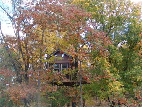 Experience The Fall Colors With A Stay At The Timber Ridge Outpost & Cabins In Illinois