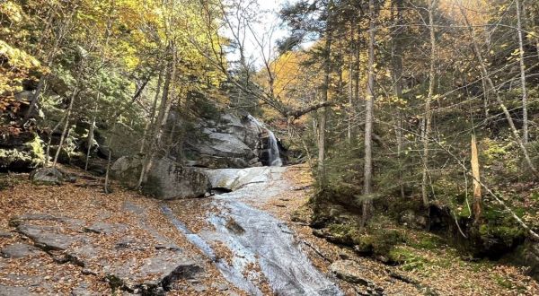 Bridal Veil Falls In New Hampshire Will Soon Be Surrounded By Beautiful Fall Colors