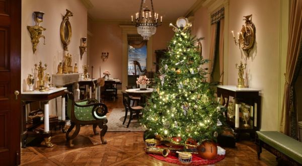 The Christmas Tree Trail At Winterthur In Delaware Is Like Walking In A Winter Wonderland