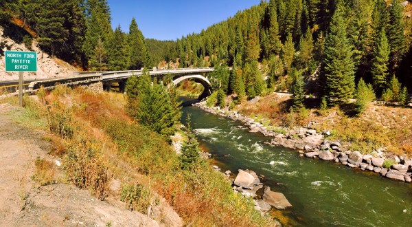 Drive Across Rainbow Bridge For A Gorgeous View Of Idaho’s Fall Colors