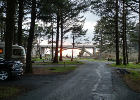 Camp In The Forest, Then Walk Under A Bridge To The Beach When You Stay At Oregon's Beverly Beach