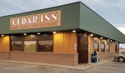 The Cedar Inn Family Restaurant In North Dakota Serves Delicious Breakfast And Walleye
