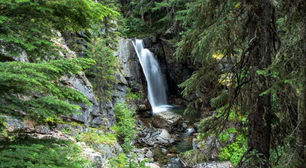 The Hidden Falls At Lightning Creek In Idaho Are Beautiful To Visit Year-Round