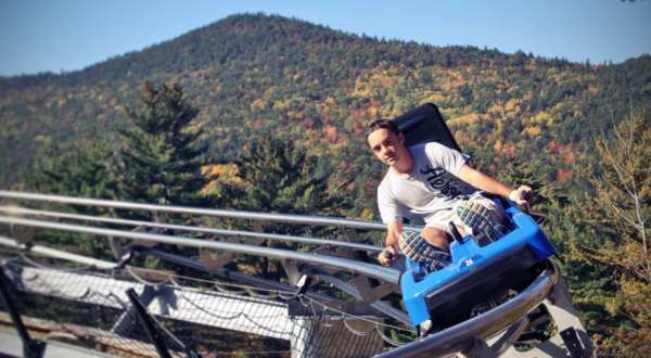 Take A Ride Through New Hampshire’s Fall Foliage On The Attitash Mountain Coaster