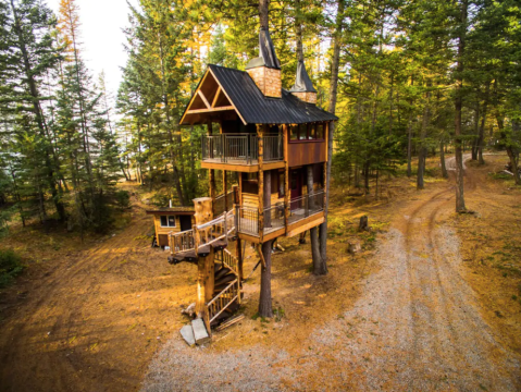 Experience The Fall Colors Like Never Before With A Stay At Montana Treehouse Retreat