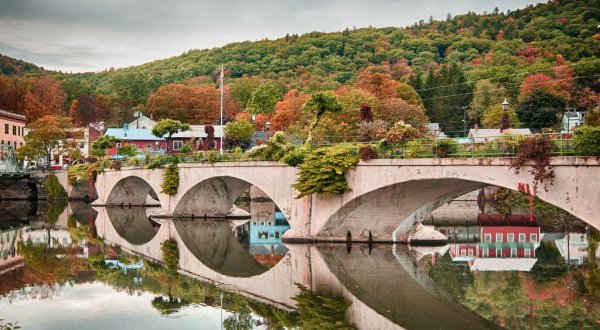 The Former Trolley Bridge In Massachusetts, Bridge Of Flowers, Is Beyond Beautiful In The Fall