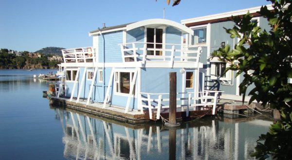 Go Glamping On The Bay In A Charming Floating Cabin At Northern California’s Yellow Ferry Harbor